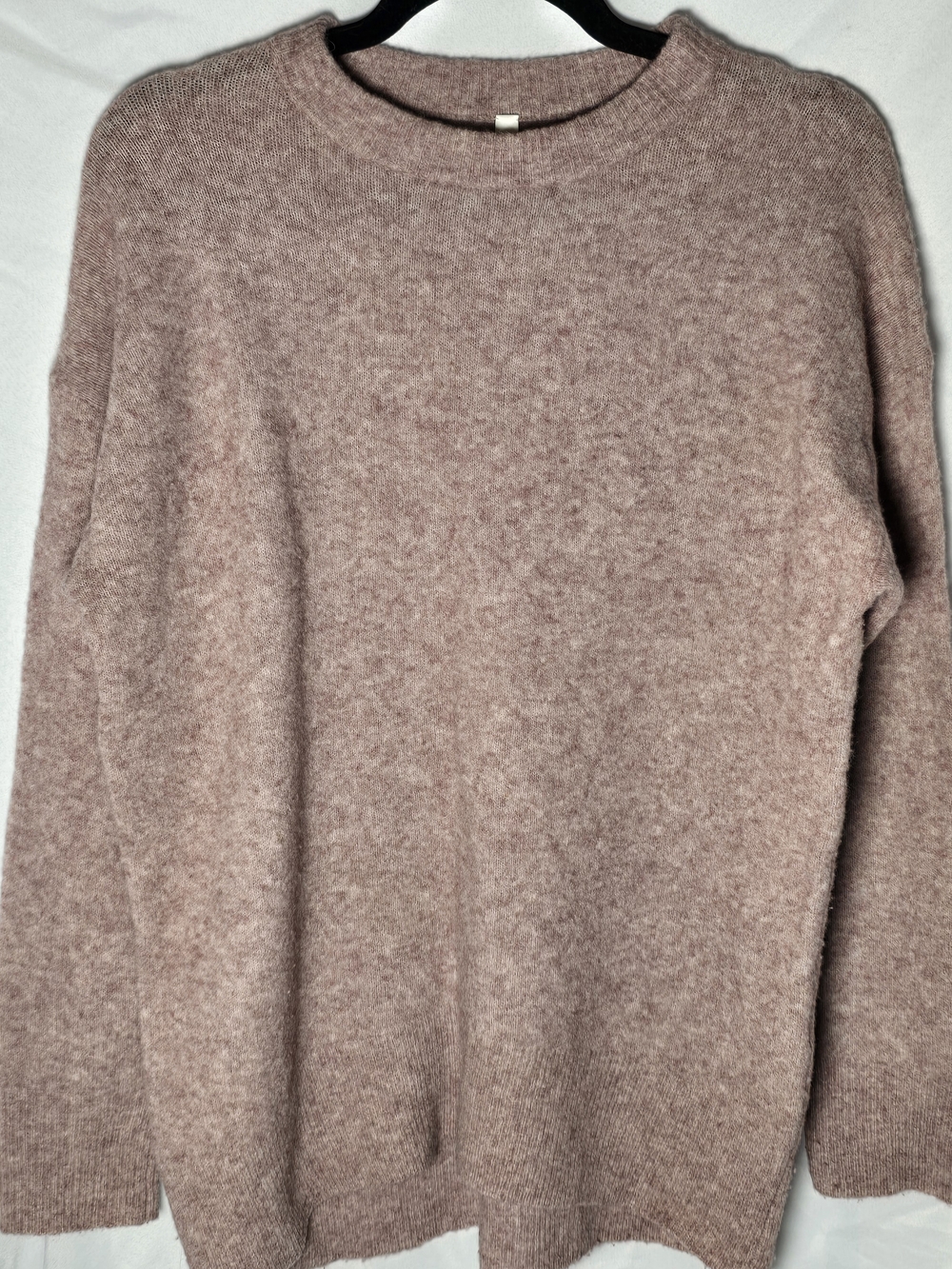 The Group Babaton Merino Wool Blend Dusty Rose Crewneck Soft Sweater, Sz S